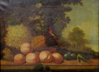 Lot 516 - Continental School, 17th/18th century, Still life of fruit, oil.