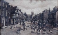 Lot 528 - Herbert St. John Jones, Welsh Row, Nantwich and another watercolour (2).
