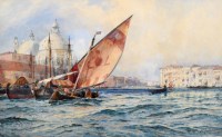 Lot 546 - T.B. Hardy, The Grand Canal, Venice, watercolour.