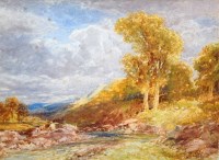 Lot 549 - John Keeley, Newlands Beck, Cumberland, watercolour.