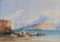 Lot 578 - William Callow, A view of an estuary, watercolour.