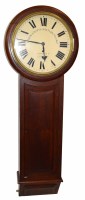 Lot 607 - An oak and mahogany London & North Western Railway wall clock