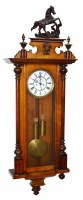 Lot 625 - Vienna regulator with walnut and beech case