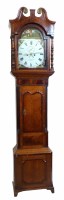 Lot 638 - Late 18th century long case clock.