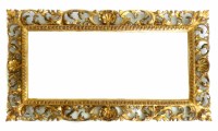 Lot 640 - 19th century mirror.