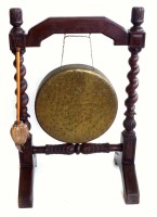 Lot 641 - Late 19th century gong.