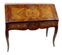 Lot 644 - Late 18th century writing bureau.