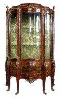 Lot 646 - Louis XV style Vernis Martin bombe front.