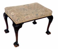 Lot 655 - Early 20th century George III design stool.