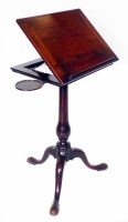 Lot 662 - George III mahogany library reading table.