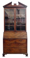 Lot 664 - George III bureau bookcase.