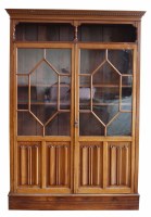 Lot 670 - Edwardian mahogany bookcase.