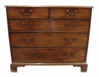 Lot 676 - George III chest of drawers.