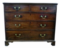 Lot 686 - George III chest of drawers.