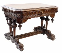 Lot 700 - Victorian oak centre table.