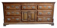 Lot 701 - Early 19th century oak dresser base.