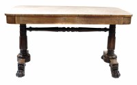 Lot 722 - Victorian rosewood sofa table.