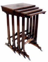 Lot 726 - Edwardian nest of tables.