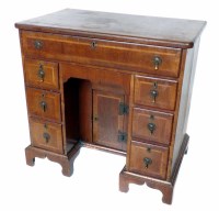 Lot 733 - George III kneehole desk