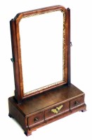 Lot 737 - Late 18th century dressing table mirror.