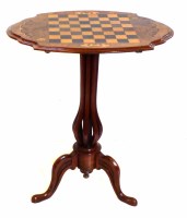 Lot 738 - Victorian games table.