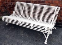 Lot 747 - Late 19th century garden bench.