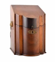 Lot 19 - George III mahogany knife box