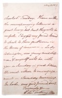 Lot 49 - Admiral Sir Edward Coddington signed letter dated