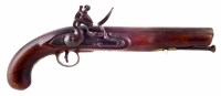 Lot 58 - Flintlock .750 calibre belt pistol by Ketland and