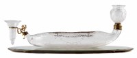 Lot 66 - Thomas Webb cut class boat posey vase