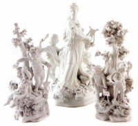 Lot 71 - Three 19th century Derby figures.