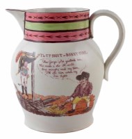 Lot 82 - Pearlware Anti - Bonaparte Pennisular war /