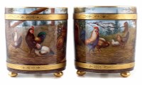 Lot 96 - A pair of Paris porcelain vases