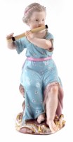 Lot 97 - Meissen figure of a girl.