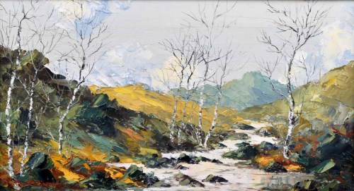Lot 241 - Charles Wyatt Warren, River Llugwy, oil.