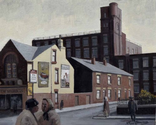 Lot 244 - Roger Hampson, Bute Street, oil.