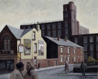 Lot 244 - Roger Hampson, Bute Street, oil.