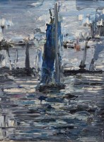 Lot 248 - J.L. Isherwood, Yacht, Southport Lake, oil.