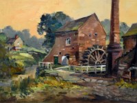 Lot 285 - Ivan Taylor, Cheddleton Flint Mill, oil.