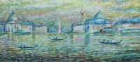 Lot 298 - Arthur Delaney, Venice, oil.