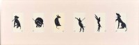 Lot 333 - Harold Riley, Series of dogs from the original Hospital Collection, ink drawings (6).