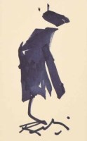 Lot 334 - Harold Riley, Street Dog, ink.