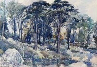Lot 350 - Reginald Haggar, Keele University, watercolour.