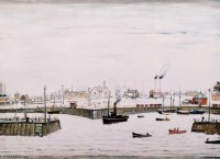 Lot 358 - After L.S. Lowry, The Harbour, signed print.