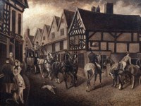 Lot 368 - Herbert St. John Jones, The Old Square, High Street, Nantwich, 1828, oil.