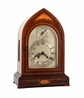 Lot 404 - An early 20th mahogany bracket clock
