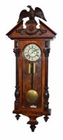Lot 407 - Vienna regulator with walnut and beech case
