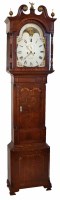 Lot 409 - A 19th century mahogany longcase clock.