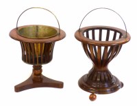 Lot 421 - Two similar 19th century Scottish mahogany oyster buckets