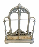 Lot 424 - Victorian cast iron umbrella stand.